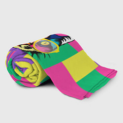 Плед флисовый Кот в стиле поп-арт, цвет: 3D-велсофт — фото 2