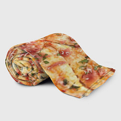 Плед флисовый Вкусная пицца, цвет: 3D-велсофт — фото 2