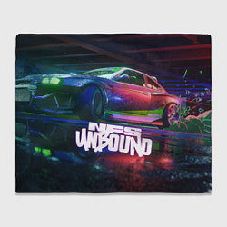 Плед флисовый NFS unbound nissan drift, цвет: 3D-велсофт