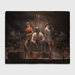 Плед флисовый PUBG игра, цвет: 3D-велсофт