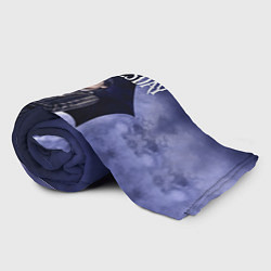 Плед флисовый Уэнсдэй Аддамс с зонтиком, цвет: 3D-велсофт — фото 2