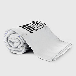 Плед флисовый Worlds okayest mechanic - white, цвет: 3D-велсофт — фото 2