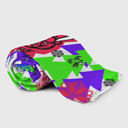 Плед флисовый С Новым Годом! Да заяц я, заяц!, цвет: 3D-велсофт — фото 2