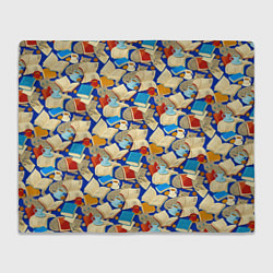 Плед Книги и котики