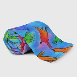 Плед флисовый Акварельные крылья, цвет: 3D-велсофт — фото 2