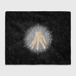 Плед флисовый Жуткая рука зомби в паутине, цвет: 3D-велсофт