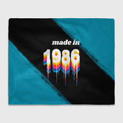 Плед флисовый Made in 1986: liquid art, цвет: 3D-велсофт