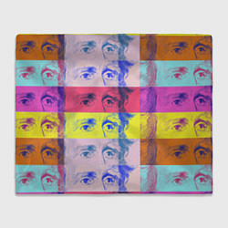 Плед флисовый Глаза Джексона, цвет: 3D-велсофт