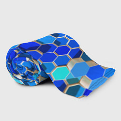 Плед флисовый Абстракция неоновая, цвет: 3D-велсофт — фото 2