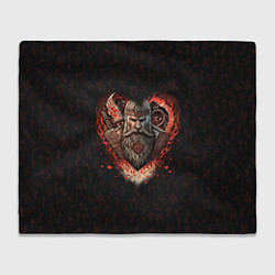 Плед флисовый Славянская любовь, цвет: 3D-велсофт