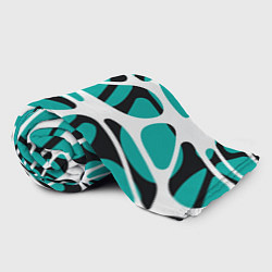 Плед флисовый Абстрактный узор из сетчатых прожилок, цвет: 3D-велсофт — фото 2