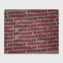 Плед флисовый Leninism, цвет: 3D-велсофт