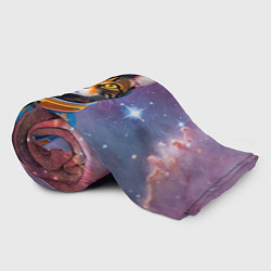 Плед флисовый Кот бравый космонавт, цвет: 3D-велсофт — фото 2