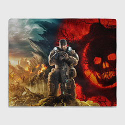 Плед флисовый Gears of War Маркус Феникс, цвет: 3D-велсофт