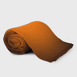 Плед флисовый Кислотный оранжевый с градиентом, цвет: 3D-велсофт — фото 2