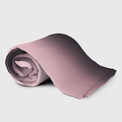 Плед флисовый Градиент: от черного к розовому, цвет: 3D-велсофт — фото 2