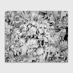 Плед флисовый Исигами Сенку - Доктор Стоун, цвет: 3D-велсофт