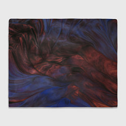 Плед флисовый Тёмные переливающиеся волны с блёстками, цвет: 3D-велсофт