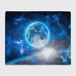 Плед флисовый Планета сияет, цвет: 3D-велсофт