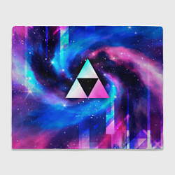 Плед флисовый Zelda неоновый космос, цвет: 3D-велсофт
