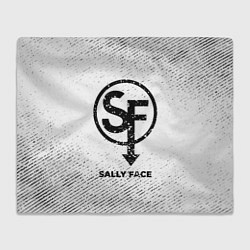 Плед флисовый Sally Face с потертостями на светлом фоне, цвет: 3D-велсофт