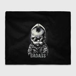 Плед флисовый Badass, цвет: 3D-велсофт