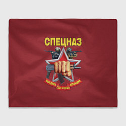 Плед флисовый Победишь себя, будешь непобедим, цвет: 3D-велсофт