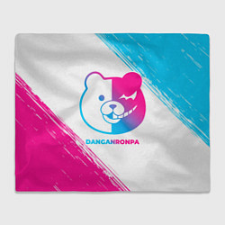 Плед флисовый Danganronpa neon gradient style, цвет: 3D-велсофт