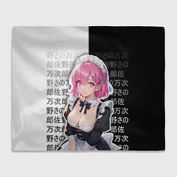 Плед флисовый Рам - аниме ре зеро, цвет: 3D-велсофт