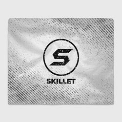 Плед флисовый Skillet с потертостями на светлом фоне, цвет: 3D-велсофт