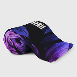 Плед флисовый Limp Bizkit neon monstera, цвет: 3D-велсофт — фото 2