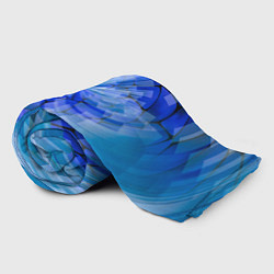 Плед флисовый Геометрическое цунами, цвет: 3D-велсофт — фото 2