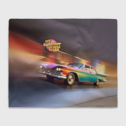 Плед флисовый My summer car 1961 Plymouth Fury, цвет: 3D-велсофт