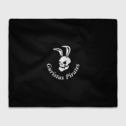 Плед флисовый Guristas pirates black, цвет: 3D-велсофт