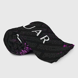 Плед флисовый Jaguar pro racing: надпись и символ, цвет: 3D-велсофт — фото 2