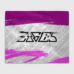 Плед флисовый Eagles rock legends: надпись и символ, цвет: 3D-велсофт