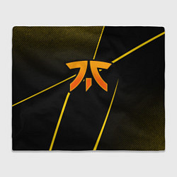 Плед флисовый Fnatic - csgo - gold edition, цвет: 3D-велсофт