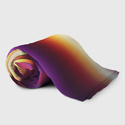Плед флисовый Закат, абстрактные полосы с размытием, цвет: 3D-велсофт — фото 2