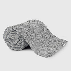 Плед флисовый Серебряное плетение, цвет: 3D-велсофт — фото 2