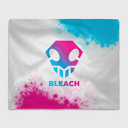 Плед флисовый Bleach neon gradient style, цвет: 3D-велсофт