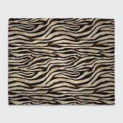 Плед флисовый Шкура зебры и белого тигра, цвет: 3D-велсофт