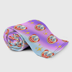 Плед флисовый Узор с Клоунами, цвет: 3D-велсофт — фото 2