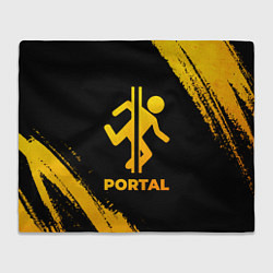 Плед флисовый Portal - gold gradient, цвет: 3D-велсофт