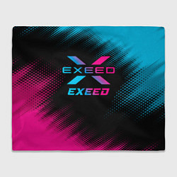 Плед флисовый Exeed - neon gradient, цвет: 3D-велсофт