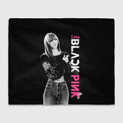 Плед флисовый Blackpink Beautiful Lisa, цвет: 3D-велсофт