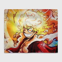 Плед флисовый Луффи 5 гир бог Ника - One Piece, цвет: 3D-велсофт