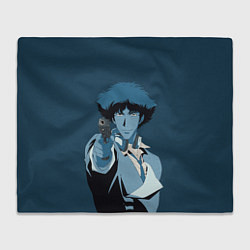 Плед флисовый Spike Spiegel blue, цвет: 3D-велсофт