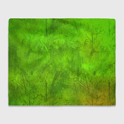 Плед флисовый Зелёная фантазия, цвет: 3D-велсофт