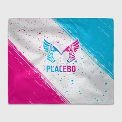 Плед флисовый Placebo neon gradient style, цвет: 3D-велсофт