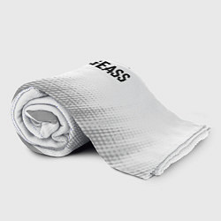 Плед флисовый Code Geass glitch на светлом фоне: символ сверху, цвет: 3D-велсофт — фото 2